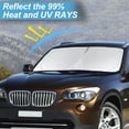 thumbnail image 2 of For X1 X3 X5 X7 Sunshade Windshield Sun Shade  Insulated Front Window Shield Windshield Cover Sun Visor Protector Privacy UV Reflector Blocks Heat, 2 of 6