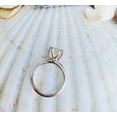 thumbnail image 3 of HeartsAndYou 1.2ct Engagement Ring for Women Round Cut Moissanite Solitaire Women 18k White Gold Over Silver, 3 of 9