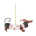 thumbnail image 3 of Adornos para árbol de Navidad con forma de perro, decoraciones para árbol de Navidad, escultura de perro, Navidad Estilo A, 3 of 9