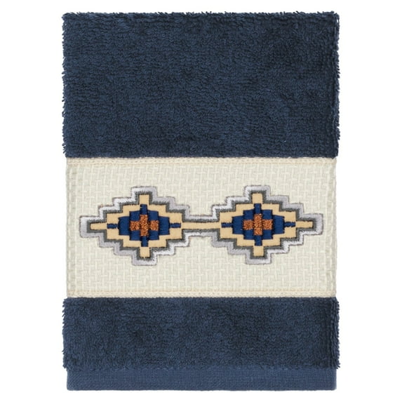 Linum Home Textiles Gianna Embellished Turkish Cotton Washcloth