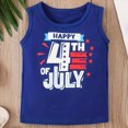 thumbnail image 6 of HCNTES Toddler Baby Boy 4th of July Outfit, American Flag Printed Tank Top & Shorts 2Pcs Set, Independence Day Casual Outfits 12M-6Y, 6 of 8