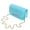 Light Blue, variant on Classic Smooth Quilted Flap Clutch Handbag Crossbody Shoulder Bag