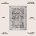 thumbnail image 3 of JONATHAN Y MODERN PERSIAN 8 x 10 Area Rug, Boho Cottage Medallion - Brown/Ivory, MDP501B-8, 3 of 12