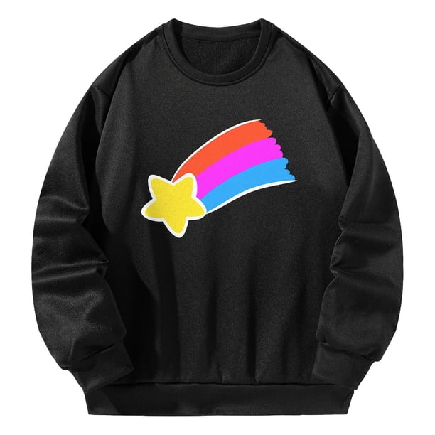 Sudadera con capucha para mujer, estilo casual, con estampado de manga larga, para otoño e invierno. M