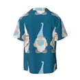thumbnail image 2 of Xecao offers the Nurse Doctor Gnomes for Men's Casual Short-sleeved Shirt, a button-up collared shirt with a pocket, perfect for beach vacations and yacht travel in the X-Large size., 2 of 7