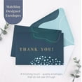 thumbnail image 4 of Thank You Cards With Matching Envelopes | 50-count, Gold Foil - Blank Note Cards, Perfect For Wedding, Business, Gift Cards, Graduation, Baby Shower, Funeral (navy Blue), 4 of 5
