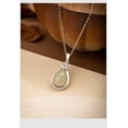 thumbnail image 5 of 14K Gold Real Natural Jade Teardrop Necklace, Traditional Chinese Style Pendant, Elegant Jade Jewelry Gift forHer Blessing, 5 of 5