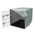 thumbnail image 3 of Folk Dog Crate Cover, Bicolour Design Pattern with Vertical Style Chevrons and Strips, Easy to Use Pet Kennel Cover Small Dogs Puppies Kittens, 7 Sizes, Green Dark Ceil Blue, by Ambesonne, 3 of 6