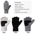 thumbnail image 4 of Winter Gloves Warm Wool Mittens With Mitten Cover, 4 of 8