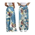 thumbnail image 2 of Women'S High Waisted Wide Leg Jeans Trendy Vintage Floral Print Denim Pants Colorful L, 2 of 7