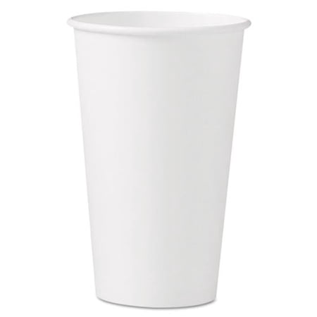 Solo Cup Polycoated Hot Paper Cups, 16 oz. White