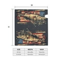 thumbnail image 6 of PHELIKA Bass Fish Jumping American Flag 05 Magnetic Mailbox Covers Standard Size 21"H x 18"W, 6 of 8