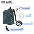 thumbnail image 3 of Disketp Cartoon Ducks print Canvas Backpack Lightweight Travel Daypack Student Rucksack Laptop Backpack-Small, 3 of 5