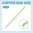thumbnail image 2 of Uxcell 6 Pcs Round Brass Rods, 4mm Dia. 12cm / 4.72 Inch Length H59 Brass Bar Solid Metal Rods for DIY Crafting Jewelry Plating Repairing Science Class, Brassy, 2 of 6