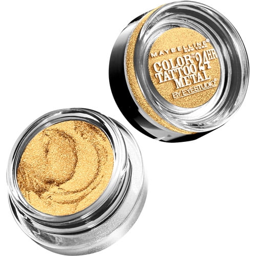 Maybelline New York Eye Studio Color Tattoo Metal 24 Hour Cream Gel Eyeshadow, Gold Rush, 0.14 Fl. Oz.