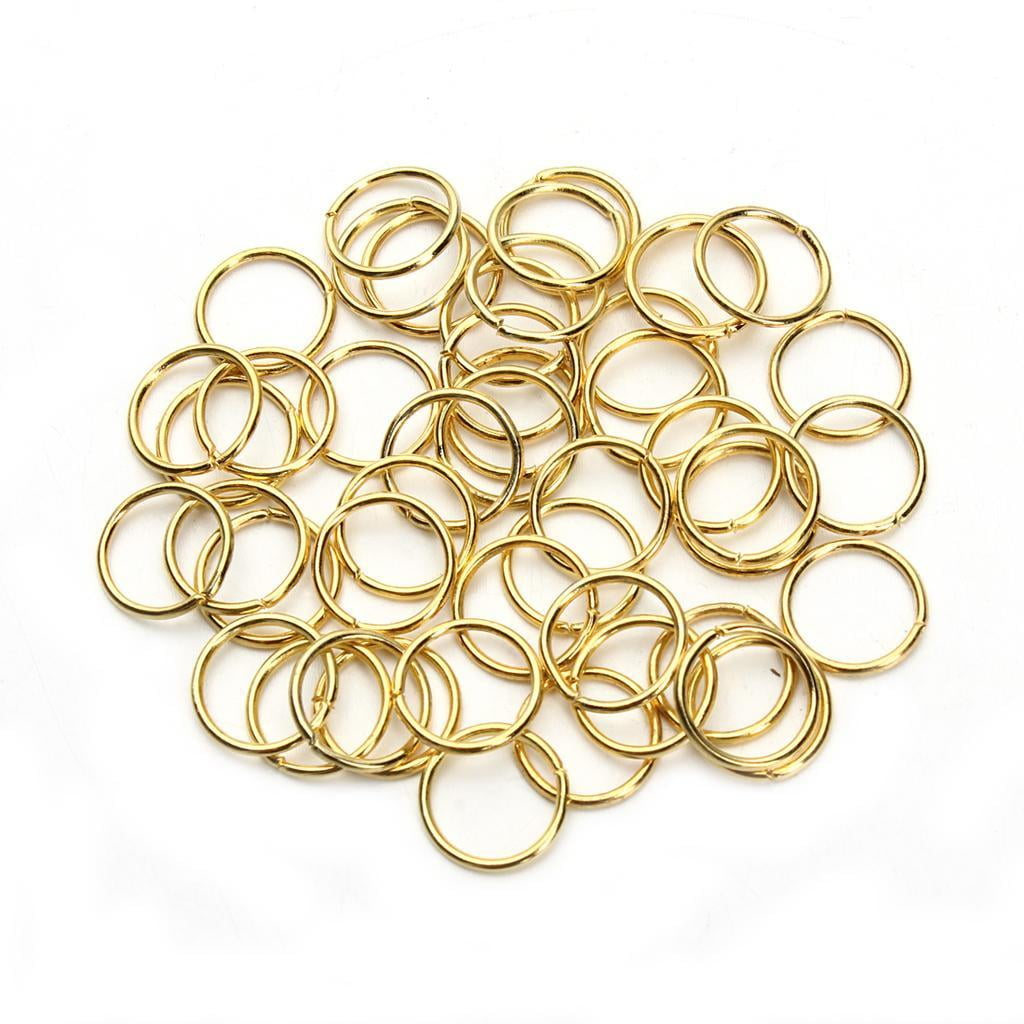 Yunhgft 2900 Pieces Iron Jump Rings For Jewelry Making DIY Metal Findings Mix Sizes Gold