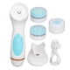 thumbnail image 1 of Cepillo de limpieza facial eléctrico, limpieza profunda de poros de silicona, removedor de maquillaje resistente al agua, limpiador facial azul, 1 of 5