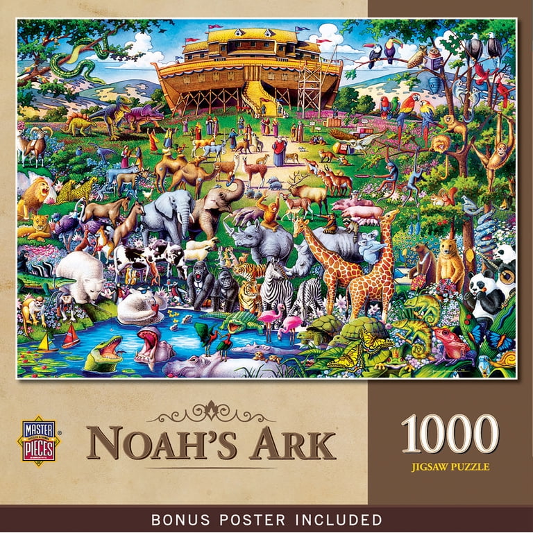 MasterPieces Noah's Ark 1000 Piece Jigsaw Puzzle photo 2