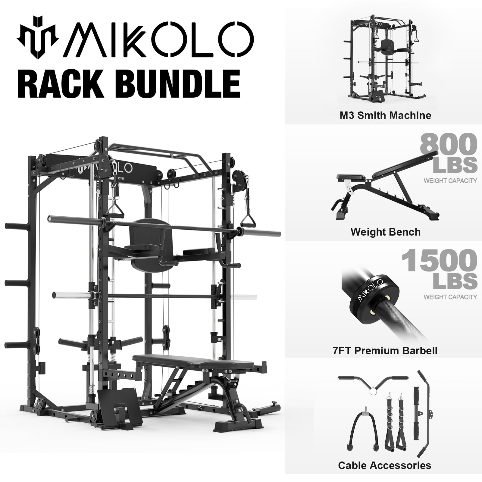 M4-R (bench & 260LBS BP & accessories)