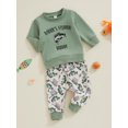 thumbnail image 4 of Elippeo Baby Boy 2Pcs Fall Outfits Long Sleeve Fish Print Sweatshirt + Pants Set Toddler Clothes 6 12 18 24 Months 3 Years, 4 of 8