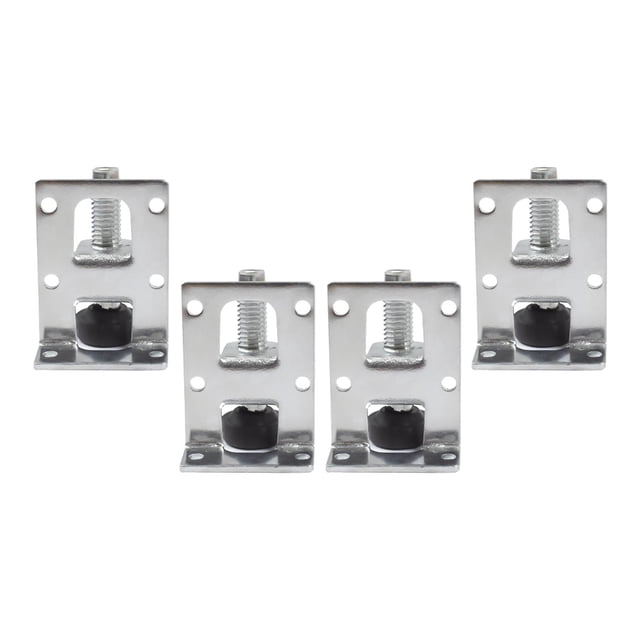 Patas niveladoras para muebles en forma de L, accesorios de rosca M10, resistentes con tuercas de seguridad para armario, estantería profesional, 4 Perno de 55 mm