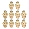 thumbnail image 1 of Unique Bargains Brass Straight Hydraulic Grease Fitting G5/16 Thread 10mm Width 10 Pack, 1 of 5