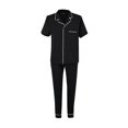 thumbnail image 1 of Pijama George para Caballero tipo Pantalón Talla G Negro, 2 Piezas, 1 of 4