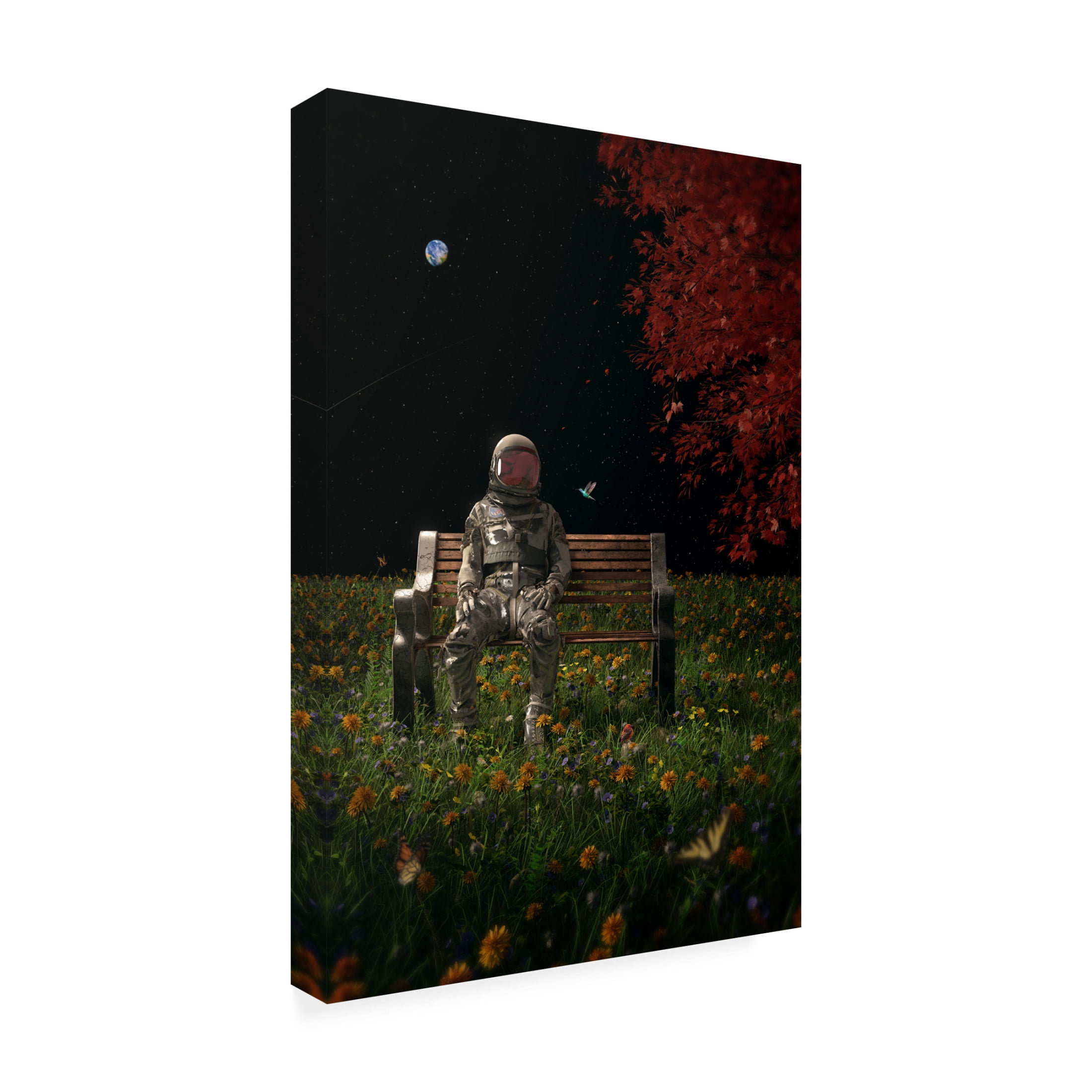 Canvas Wall Art - Francis Minoza 'An Interlude' Wall Art for Living Room, Bedroom, or Office Décor by Trademark Fine Art - 22 x 32 Inches