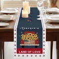 thumbnail image 3 of Table Runners 70 Inches Long Dress Scarves, Independence Day Farmhouse Coffee/Dining/Kitchen Table Decor, Holiday Table Runner, Red Truck USA Flag Star Sunflowers 13x70 Inch, 3 of 9