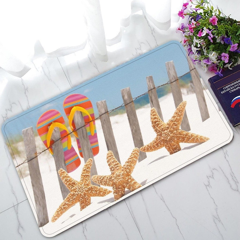ZKGK Summer Beach NonSlip Doormat Indoor/Outdoor/Bathroom Doormat 30 x