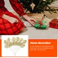thumbnail image 4 of OULII 6pcs Golden Decorative Leaves for Enhancing Christmas Decorations, 4 of 4