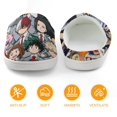 thumbnail image 5 of My Hero Academia Kid's Cotton Slippers Winter Warm Soft Plush Slippers with Rubber Sole Non-Slip Indoor Outdoor Slip on Shoes Fluffy House Slippers For Boys Girls Teen, 5 of 8