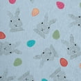 thumbnail image 2 of Simply Daisy After Rain Blue Bunnies and Eggs Easter Area Rug, 5' x 7', 2 of 2