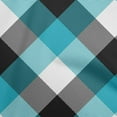 thumbnail image 1 of oneOone Cotton Cambric Teal Blue Fabric Tartan Sewing Craft Projects Fabric Prints By Yard 56 Inch Wide, 1 of 4