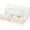 Cream White 1, variant on BARMOTU 2 Pieces Silicone Soap Dish Self Draining Soap Dish Shower Waterfall Bar Soap Holder Tray with Drain Soap Saver for Kitchen Bathroom Accessories (Cream White)