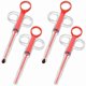 thumbnail image 1 of Soft Tip Pet Pill Dispenser Kit, 4-Pack Silicone Feeders for Easy Medication Delivery, 1 of 5