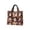 White, variant on Halloween Quilted Tote Bag Pumpkin Ghost Spider Cat Pattern Handbag Polyester Shoulder Bag For Daily Travel Holiday Party(White-43Cm)