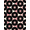 Pink Black Ivory, Pattern 8, variant on Design&I 8'x10' Washable Area Rug Cd Record Vintage Note Mosaic Retro Disc Center Soundwave Music Vinyl Refined for Living Room, Family Extra Large Skid-Resistant Low Profile