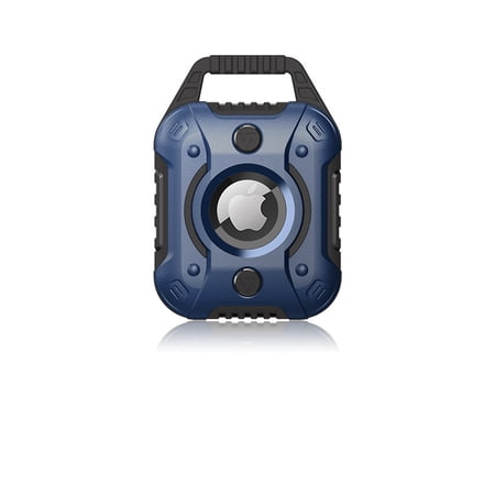 YUNOVA Rugged Shockproof AirTag Case, TPU+PC Protective Holder with Carabiner, Compatible with Apple AirTag, Anti-Lost for Keys Pet Luggage