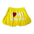 thumbnail image 4 of Sakmal Mini Shorts for Women High Waisted 2 Pack Hotpants Graphic Yellow Casual Shorts for Women with Pockets, 4 of 5