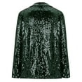 thumbnail image 4 of Baberdicy Women Sequins Blazers for Women Sequin Jacket Casual Long Sleeve Glitter Party Shiny Lapel Rave Outerwear Coat Blue Green Acrylic, 4 of 5