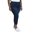 thumbnail image 3 of Seven7 Women's Plus Size High Rise Skinny Crop with Released Hem, 3 of 4