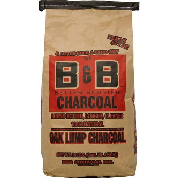 B&B Charcoal 8684193 Charbon de Bois en Morceaux de Chêne 10 Lb