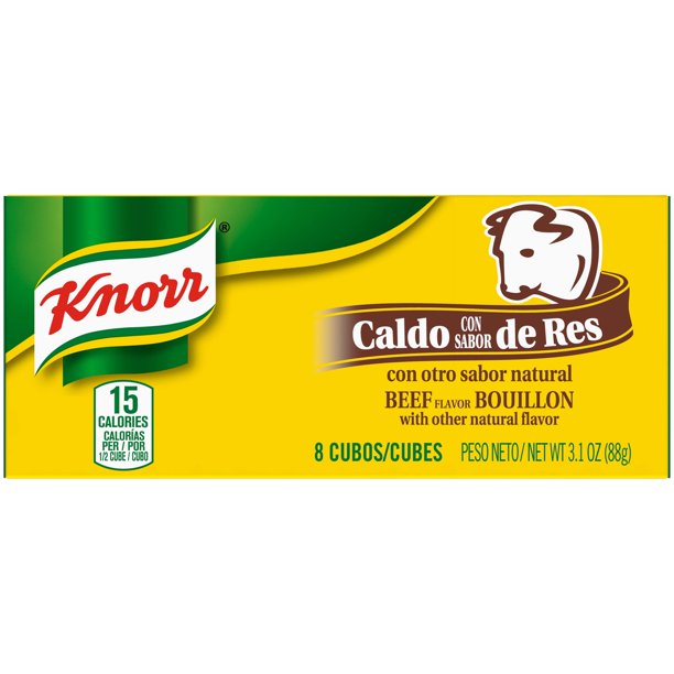 Knorr Bouillon Cubes Beef Flavor Bouillon/Caldo de Res 3.1 oz, 8 ct