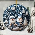 thumbnail image 5 of 2025 Blue Christmas Decoration Pendant, Acrylic Patterns Christmas Ornament, Santa Claus Ornaments for Christmas Decors, Christmas Keepsake for Hanging Decors, 5 of 7