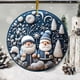 thumbnail image 5 of Adorno Colgante Navideño Acrílico de 8 Cm (3.15 Pulgadas) | Impresión Duradera a Doble Cara | Regalo Navideño para Familiares y Amigos | Decoración para Árbol, Pared y Espejo Retrovisor de Coche, 5 of 6