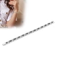 thumbnail image 1 of Pulsera magnética de acero pulsera de terapia magnética cadena de muñeca de eslabones de pulsera damas de plata accesorios de joyería de moda pulsera magnética para ANGGREK Otros, 1 of 8