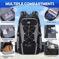 thumbnail image 4 of Mochila de Senderismo NUBILY 50L Impermeable para Hombre y Mujer, 4 of 7