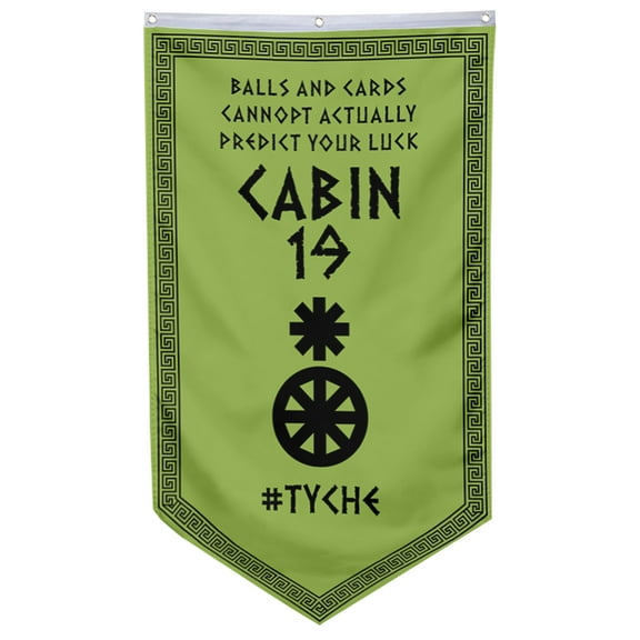 DianYu Cabin 19 Tyche banner Flag Half Blood Cabins Pennant Flag Banner 30x50 Inch Man Cave Home Office Bed Room Decor