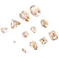 thumbnail image 4 of 50pcs Crystal Claw Glass Rhinestones DIY Sewing Rhinestones Water Drop Sew On Claw Rhinestones Teardrop with Siliver Flat Base for Garment (Golden, Mixed Style), 4 of 9
